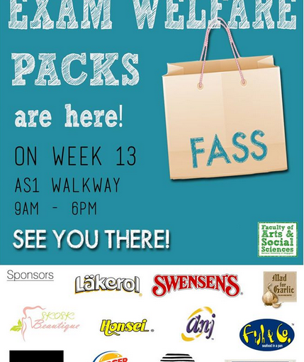 NUS FASS Exam Welfare Packs